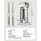 VEVOR Electric Sausage Stuffer, 33 LBS / 15 L Vertical Meat Stuff, Stepless Speed ​​Control and Foot Pedal, Inox Heavy Duty Γεμιστικό Λουκάνικου με 4 Σωλήνες Γέμισης, για Εμπορική & Οικιακή χρήση
