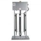 VEVOR Electric Sausage Stuffer, 33 LBS / 15 L Vertical Meat Stuff, Stepless Speed ​​Control and Foot Pedal, Inox Heavy Duty Γεμιστικό Λουκάνικου με 4 Σωλήνες Γέμισης, για Εμπορική & Οικιακή χρήση