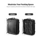 VEVOR Vacuum Travel Backpack, 80L, Επεκτάσιμο Σακίδιο Ταξιδίου συμπίεσης Vacuum Seal με αντλία, με κλειδαριά εγκεκριμένη από TSA, Airback Vacpack, Αδιάβροχη χειραποσκευή, για επαγγελματικούς λόγους, Μαύρο