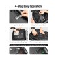 VEVOR Vacuum Travel Backpack, 80L, Επεκτάσιμο Σακίδιο Ταξιδίου συμπίεσης Vacuum Seal με αντλία, με κλειδαριά εγκεκριμένη από TSA, Airback Vacpack, Αδιάβροχη χειραποσκευή, για επαγγελματικούς λόγους, Μαύρο