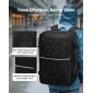 VEVOR Vacuum Travel Backpack, 80L, Επεκτάσιμο Σακίδιο Ταξιδίου συμπίεσης Vacuum Seal με αντλία, με κλειδαριά εγκεκριμένη από TSA, Airback Vacpack, Αδιάβροχη χειραποσκευή, για επαγγελματικούς λόγους, Μαύρο