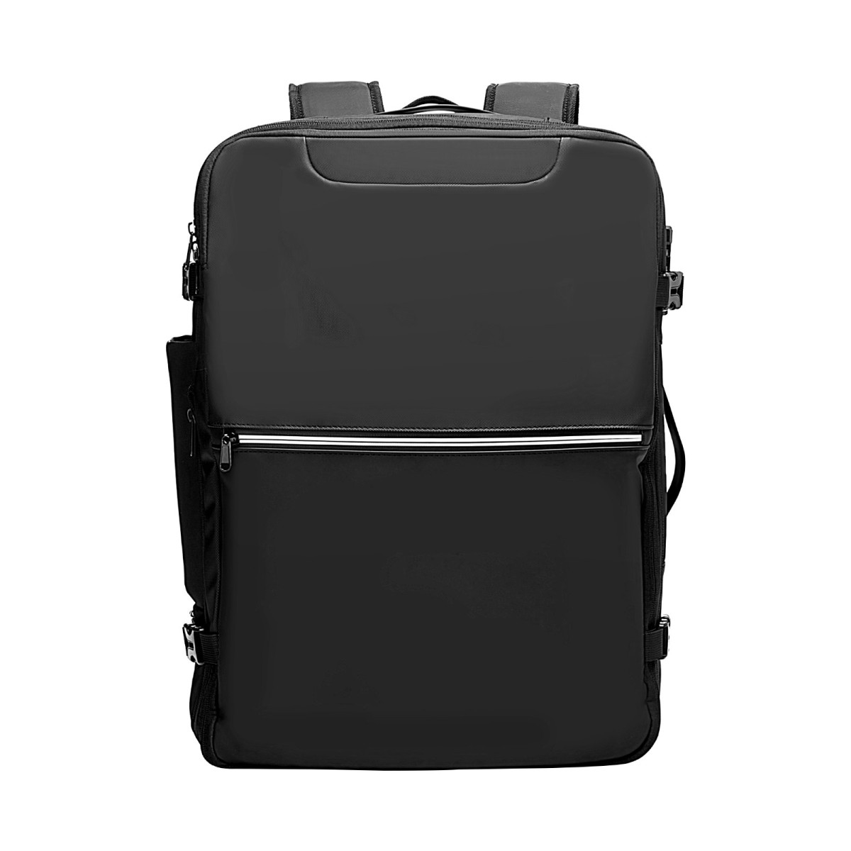 VEVOR Vacuum Travel Backpack, 80L, Επεκτάσιμο Σακίδιο Ταξιδίου συμπίεσης Vacuum Seal με αντλία, με κλειδαριά εγκεκριμένη από TSA, Airback Vacpack, Αδιάβροχη χειραποσκευή, για επαγγελματικούς λόγους, Μαύρο
