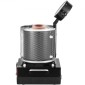 Φούρνος τήξης χρυσού VEVOR, 1350W, μέγιστη θερμοκρασία 1150℃, ψηφιακή ηλεκτρική μηχανή φούρνου τήξης, με κεραμικό χωνευτήριο 1 kg, για χύτευση εξευγενισμού πολύτιμων μετάλλων, λιώνει χρυσό, ασήμι, αλουμίνιο