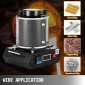 Φούρνος τήξης χρυσού VEVOR, 1350W, μέγιστη θερμοκρασία 1150℃, ψηφιακή ηλεκτρική μηχανή φούρνου τήξης, με κεραμικό χωνευτήριο 1 kg, για χύτευση εξευγενισμού πολύτιμων μετάλλων, λιώνει χρυσό, ασήμι, αλουμίνιο
