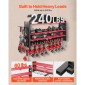 Βάση τοίχου VEVOR Power Tool Organizer, ράφι αποθήκευσης 4 επιπέδων με 8 θήκες για τρυπάνια, θήκη εργαλείων και ράφι αποθήκευσης με πλαϊνούς μανταλάκια, οργάνωση εργαλείων γκαράζ για γκαράζ, πάγκο εργασίας και εργαστήριο