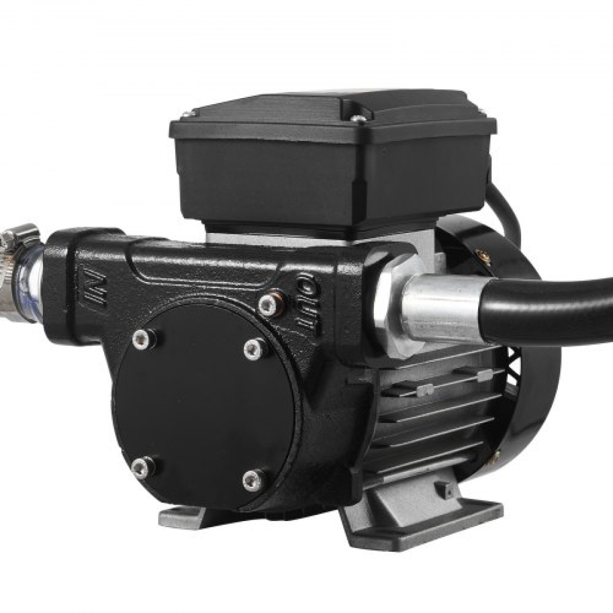 Αντλία μεταφοράς καυσίμου VEVOR 230V, 16 GPM 60 L/min, AC Electric Oil Transfer Pump for Diesel Kerosene Biodiesel, με αυτόματο ακροφύσιο καυσίμου & 2 σωλήνες, 45 ft/13,7 m Max Lift, για οχήματα, εργοτάξια
