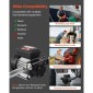 Αντλία μεταφοράς καυσίμου VEVOR 230V, 16 GPM 60 L/min, AC Electric Oil Transfer Pump for Diesel Kerosene Biodiesel, με αυτόματο ακροφύσιο καυσίμου & 2 σωλήνες, 45 ft/13,7 m Max Lift, για οχήματα, εργοτάξια