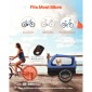 Ρυμουλκούμενο ποδηλάτου VEVOR Dog, Υποστηρίζει έως και 40 κιλά, Μεταφορέας ποδηλάτου Pet Cart για μικρά και μεγάλα σκυλιά, Εύκολο αναδιπλούμενο πλαίσιο με τροχό γρήγορης απελευθέρωσης, Universal ζευκτήρας ποδηλάτου, ανακλαστήρας, σημαία, εσωτερικό λουρί