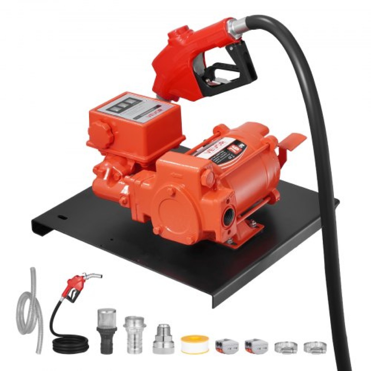 Αντλία μεταφοράς καυσίμου VEVOR 230V, 20 GPM 76 L/min, AC ηλεκτρική αντλία μεταφοράς λαδιού, με μετρητή, ακροφύσιο καυσίμου αυτόματης απενεργοποίησης & σωλήνα εκκένωσης, υψηλή ροή για βενζίνη, ντίζελ, κηροζίνη, βιοντίζελ, αιθανόλη
