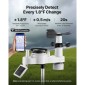 Μετεωρολογικός σταθμός Wi-Fi 7 σε 1 VEVOR, οθόνη TFT 177,8 mm, Ασύρματος ηλιακός αισθητήρας εξωτερικού χώρου, μετρητής βροχής, εσωτερικός χώρος εξωτερικού χώρου για πρόγνωση καιρού, κατεύθυνση ταχύτητας ανέμου, θερμοκρασία, υγρασία, βροχόπτωση