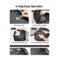 VEVOR Vacuum Travel Backpack, 65L, Επεκτάσιμο σακίδιο πλάτης συμπίεσης κενού, με εγκεκριμένη κλειδαριά TSA, θήκες πολλαπλών τσέπες, αδιάβροχη βαλίτσα μεταφοράς, χωρίς αντλία, μαύρο
