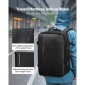 VEVOR Vacuum Travel Backpack, 65L, Επεκτάσιμο σακίδιο πλάτης συμπίεσης κενού, με εγκεκριμένη κλειδαριά TSA, θήκες πολλαπλών τσέπες, αδιάβροχη βαλίτσα μεταφοράς, χωρίς αντλία, μαύρο