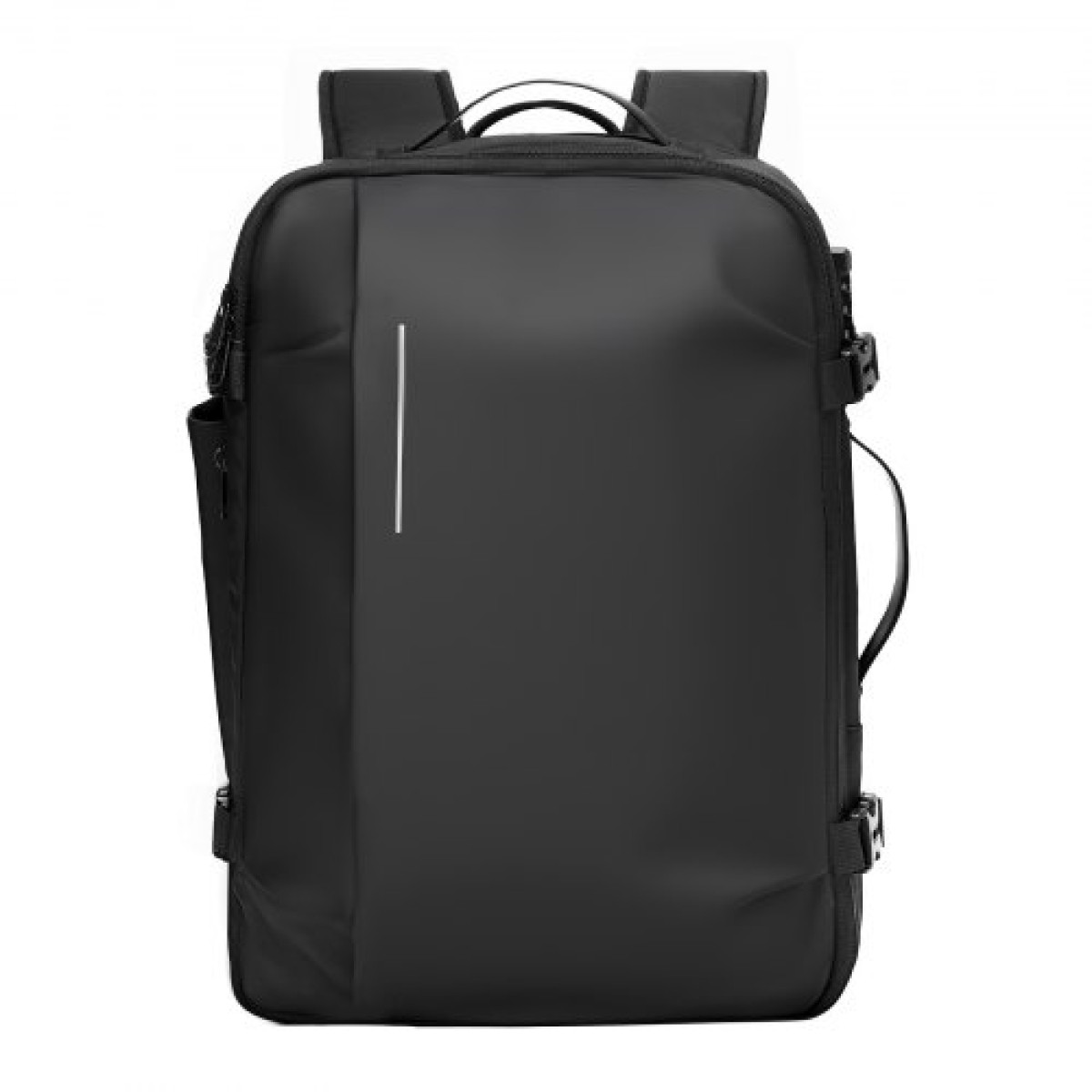 VEVOR Vacuum Travel Backpack, 65L, Επεκτάσιμο σακίδιο πλάτης συμπίεσης κενού, με εγκεκριμένη κλειδαριά TSA, θήκες πολλαπλών τσέπες, αδιάβροχη βαλίτσα μεταφοράς, χωρίς αντλία, μαύρο