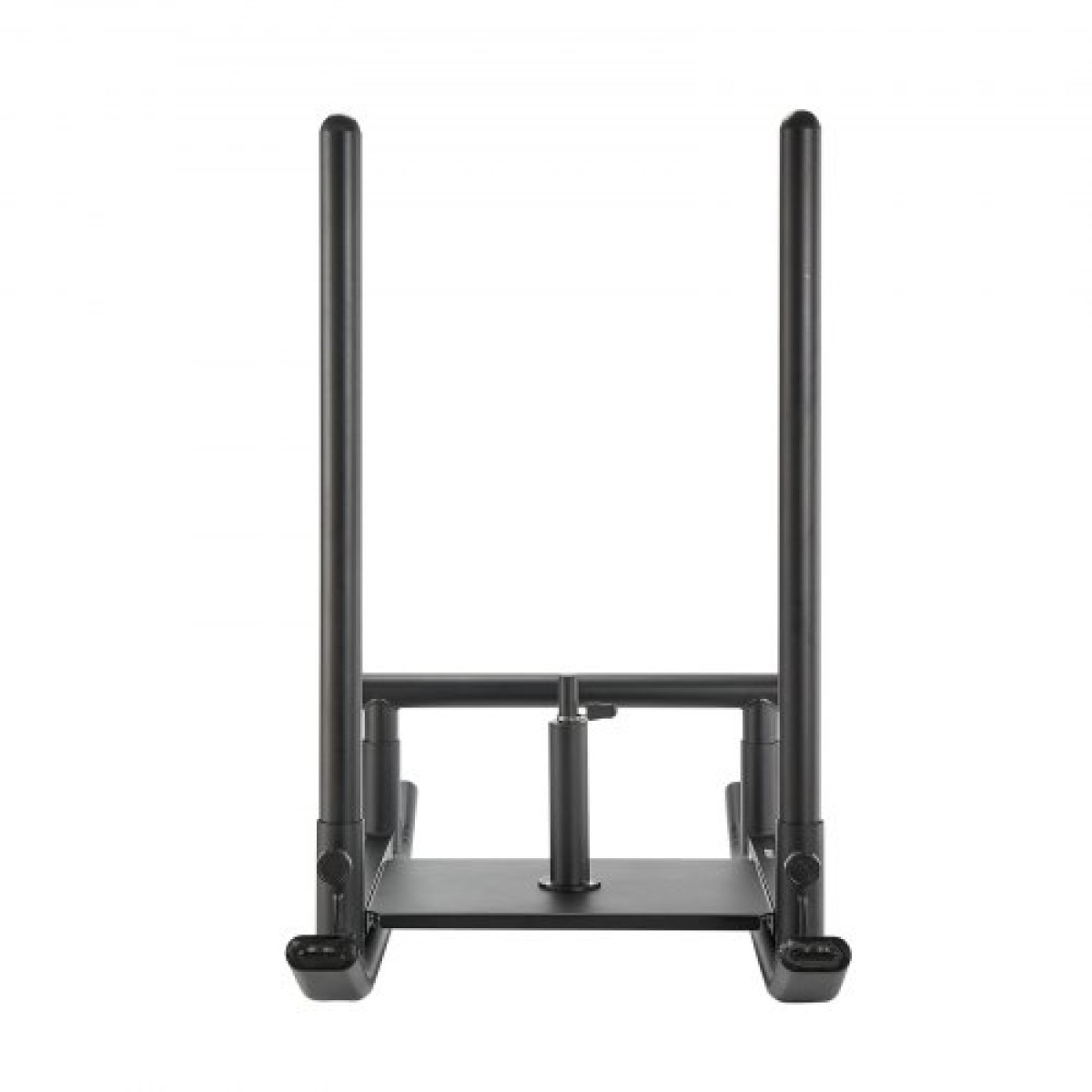VEVOR Weight Sled, Steel Power Sled, Fitness Strength Training Sleds for Athletic Exercise Improvement Speed, Workout Fitness Equipment with Handle, Συμβατό με πλάκες βάρους 25/51 mm, Μαύρο