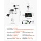 Μετεωρολογικός σταθμός VEVOR 7 σε 1 Wi-Fi με APP, οθόνη 190,5 mm, Ασύρματο ηλιακό αισθητήρα εξωτερικού χώρου, με θερμόμετρο πισίνας, βροχόμετρο, εσωτερικό εξωτερικό χώρο για πρόγνωση καιρού Ταχύτητα ανέμου Θερμοκρασία πισίνας