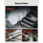 VEVOR Manual Sausage Stuffer, 11 LBS / 5 L Vertical Meat Stuffer, Dual-Speed ​​Sausage Stuffer Meat filler, Inox Heavy Duty filler with 5 Stuffing Tube, για Εμπορική & οικιακή χρήση