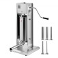 VEVOR Manual Sausage Stuffer, 11 LBS / 5 L Vertical Meat Stuffer, Dual-Speed ​​Sausage Stuffer Meat filler, Inox Heavy Duty filler with 5 Stuffing Tube, για Εμπορική & οικιακή χρήση
