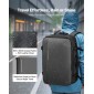 VEVOR Vacuum Travel Backpack, 65L, Επεκτάσιμο Σακίδιο Ταξιδιού Συμπίεσης Vacuum Seal με αντλία, με Εγκεκριμένη κλειδαριά TSA, Airback Vacpack, Αδιάβροχη βαλίτσα μεταφοράς, για επαγγελματικούς λόγους, γκρι