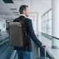VEVOR Vacuum Travel Backpack, 65L, Επεκτάσιμο Σακίδιο Ταξιδιού Συμπίεσης Vacuum Seal με αντλία, με Εγκεκριμένη κλειδαριά TSA, Airback Vacpack, Αδιάβροχη βαλίτσα μεταφοράς, για επαγγελματικούς λόγους, γκρι