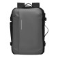 VEVOR Vacuum Travel Backpack, 65L, Επεκτάσιμο Σακίδιο Ταξιδιού Συμπίεσης Vacuum Seal με αντλία, με Εγκεκριμένη κλειδαριά TSA, Airback Vacpack, Αδιάβροχη βαλίτσα μεταφοράς, για επαγγελματικούς λόγους, γκρι