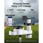 VEVOR 5-σε-1 Wi-Fi Μετεωρολογικός Σταθμός, Οθόνη VA 190,5 mm, Ασύρματος ηλιακός αισθητήρας εξωτερικού χώρου, μετρητής βροχής, εσωτερικός χώρος εξωτερικού χώρου για πρόγνωση καιρού, κατεύθυνση ταχύτητας ανέμου, θερμοκρασία, υγρασία, βροχόπτωση