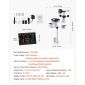 VEVOR 5-σε-1 Wi-Fi Μετεωρολογικός Σταθμός, Οθόνη VA 190,5 mm, Ασύρματος ηλιακός αισθητήρας εξωτερικού χώρου, μετρητής βροχής, εσωτερικός χώρος εξωτερικού χώρου για πρόγνωση καιρού, κατεύθυνση ταχύτητας ανέμου, θερμοκρασία, υγρασία, βροχόπτωση