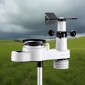 VEVOR 5-σε-1 Wi-Fi Μετεωρολογικός Σταθμός, Οθόνη VA 190,5 mm, Ασύρματος ηλιακός αισθητήρας εξωτερικού χώρου, μετρητής βροχής, εσωτερικός χώρος εξωτερικού χώρου για πρόγνωση καιρού, κατεύθυνση ταχύτητας ανέμου, θερμοκρασία, υγρασία, βροχόπτωση