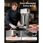 VEVOR Electric Sausage Stuffer, 25 LBS / 12 L Vertical Meat Stuff, Stepless Speed ​​Control and Foot Pedal, Inox Heavy Duty Γεμιστικό Λουκάνικου με 4 Σωλήνες Γέμισης, για Εμπορική & οικιακή χρήση