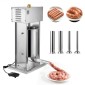 VEVOR Electric Sausage Stuffer, 25 LBS / 12 L Vertical Meat Stuff, Stepless Speed ​​Control and Foot Pedal, Inox Heavy Duty Γεμιστικό Λουκάνικου με 4 Σωλήνες Γέμισης, για Εμπορική & οικιακή χρήση