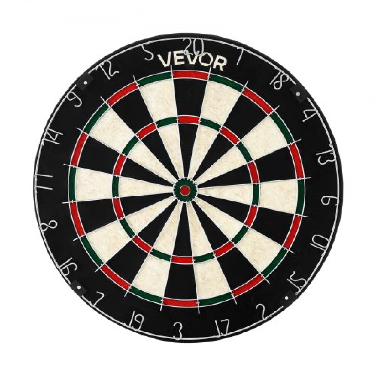 VEVOR Dartboard με 6 Darts & Scoring Kit, Self-healing Fibers Sisal Dartboard with Χωρίς συρράπτες & Περιστρεφόμενο Αριθμό Δαχτυλίδι, Επαγγελματικό Σετ βελάκι από ατσάλι 451mm για Αίθουσα παιχνιδιών Home Party