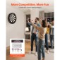 VEVOR Dartboard με 6 Darts & Scoring Kit, Self-healing Fibers Sisal Dartboard with Χωρίς συρράπτες & Περιστρεφόμενο Αριθμό Δαχτυλίδι, Επαγγελματικό Σετ βελάκι από ατσάλι 451mm για Αίθουσα παιχνιδιών Home Party