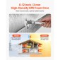 Ρολό VEVOR Reflective Insulation Roll, EPE Foam Core Radiant Barrier, 3mm 76,2m x 1,22 m, Αλουμινόχαρτο Λευκό φιλμ PE Θερμοανακλαστική ασπίδα, Θερμομονωτικό ρολό για ταράτσες RV παραθύρων γκαραζόπορτας