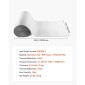 Ρολό VEVOR Reflective Insulation Roll, EPE Foam Core Radiant Barrier, 3mm 76,2m x 1,22 m, Αλουμινόχαρτο Λευκό φιλμ PE Θερμοανακλαστική ασπίδα, Θερμομονωτικό ρολό για ταράτσες RV παραθύρων γκαραζόπορτας