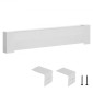 Καλύμματα θερμαντήρα βάσης VEVOR, Basic Series 916 mm Τυπική ηλεκτρική μονάδα θέρμανσης Μπροστινό κάλυμμα για τη βελτίωση του σπιτιού, βαρέως τύπου ατσάλι, εύκολη τοποθέτηση για υπνοδωμάτιο αντικατάσταση παλιού καλύμματος, λευκό