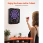 VEVOR Electronic Dart Board, Target Dartboard 336mm με 45 παιχνίδια & 474 παραλλαγές για έως και 8 παίκτες, 6 άξονες βελών με πτήσεις & 50 μαλακές άκρες, έγχρωμη οθόνη LED κρίκετ για πάρτι στο σπίτι
