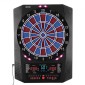 VEVOR Electronic Dart Board, Target Dartboard 336mm με 45 παιχνίδια & 474 παραλλαγές για έως και 8 παίκτες, 6 άξονες βελών με πτήσεις & 50 μαλακές άκρες, έγχρωμη οθόνη LED κρίκετ για πάρτι στο σπίτι