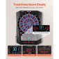 VEVOR Electronic Dart Board, Target Dartboard 336mm με 45 παιχνίδια & 474 παραλλαγές για έως και 8 παίκτες, 6 άξονες βελών με πτήσεις & 50 μαλακές άκρες, έγχρωμη οθόνη LED κρίκετ για πάρτι στο σπίτι