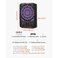 VEVOR Electronic Dart Board, Target Dartboard 336mm με 45 παιχνίδια & 474 παραλλαγές για έως και 8 παίκτες, 6 άξονες βελών με πτήσεις & 50 μαλακές άκρες, έγχρωμη οθόνη LED κρίκετ για πάρτι στο σπίτι