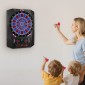 VEVOR Electronic Dart Board, Target Dartboard 336mm με 45 παιχνίδια & 474 παραλλαγές για έως και 8 παίκτες, 6 άξονες βελών με πτήσεις & 50 μαλακές άκρες, έγχρωμη οθόνη LED κρίκετ για πάρτι στο σπίτι