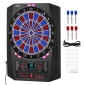 VEVOR Electronic Dart Board, Target Dartboard 336mm με 45 παιχνίδια & 474 παραλλαγές για έως και 8 παίκτες, 6 άξονες βελών με πτήσεις & 50 μαλακές άκρες, έγχρωμη οθόνη LED κρίκετ για πάρτι στο σπίτι