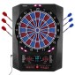 VEVOR Electronic Dart Board, Target Dartboard 336mm με 45 παιχνίδια & 474 παραλλαγές για έως και 8 παίκτες, 6 άξονες βελών με πτήσεις & 50 μαλακές άκρες, έγχρωμη οθόνη LED κρίκετ για πάρτι στο σπίτι