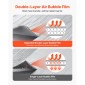 Ανακλαστικό μονωτικό ρολό VEVOR, φράγμα ακτινοβολίας με φυσαλίδες αέρα διπλής στρώσης, 6mm 30,48 m x 1,22 m, αλουμινόχαρτο λευκό φιλμ PE θερμοανακλαστική ασπίδα, θερμομονωτικό ρολό για οροφές με παράθυρα γκαραζόπορτας