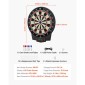 VEVOR Electronic Dart Board, 391mm Target Dartboard με 43 παιχνίδια & 320+ παραλλαγές για έως και 8 παίκτες, 6 άξονες βελών με πτήσεις & 50 soft tips, έγχρωμη οθόνη βαθμολογίας LCD για αίθουσα παιχνιδιών Home Party