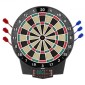 VEVOR Electronic Dart Board, 391mm Target Dartboard με 43 παιχνίδια & 320+ παραλλαγές για έως και 8 παίκτες, 6 άξονες βελών με πτήσεις & 50 soft tips, έγχρωμη οθόνη βαθμολογίας LCD για αίθουσα παιχνιδιών Home Party
