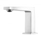 VEVOR Roman Baucet Baucet, 3 Hole Waterfall Bathub Baucet, Bath Baucets Baucets set with 2 Handles, Roman Baucets Baucets Deck Mount for Pet Washing, Baby Care, Bathtub Baucet, Ασημί, Σχεδιασμός ορθής γωνίας στομίου