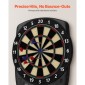 VEVOR Electronic Dart Board, 336mm Target Dartboard με 43 παιχνίδια & 200+ παραλλαγές για έως και 8 παίκτες, 6 άξονες βελών με πτήσεις & 50 soft tips, έγχρωμη οθόνη βαθμολογίας LCD για αίθουσες παιχνιδιών Home Party