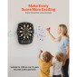 VEVOR Electronic Dart Board, 336mm Target Dartboard με 43 παιχνίδια & 200+ παραλλαγές για έως και 8 παίκτες, 6 άξονες βελών με πτήσεις & 50 soft tips, έγχρωμη οθόνη βαθμολογίας LCD για αίθουσες παιχνιδιών Home Party