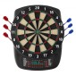 VEVOR Electronic Dart Board, 336mm Target Dartboard με 43 παιχνίδια & 200+ παραλλαγές για έως και 8 παίκτες, 6 άξονες βελών με πτήσεις & 50 soft tips, έγχρωμη οθόνη βαθμολογίας LCD για αίθουσες παιχνιδιών Home Party