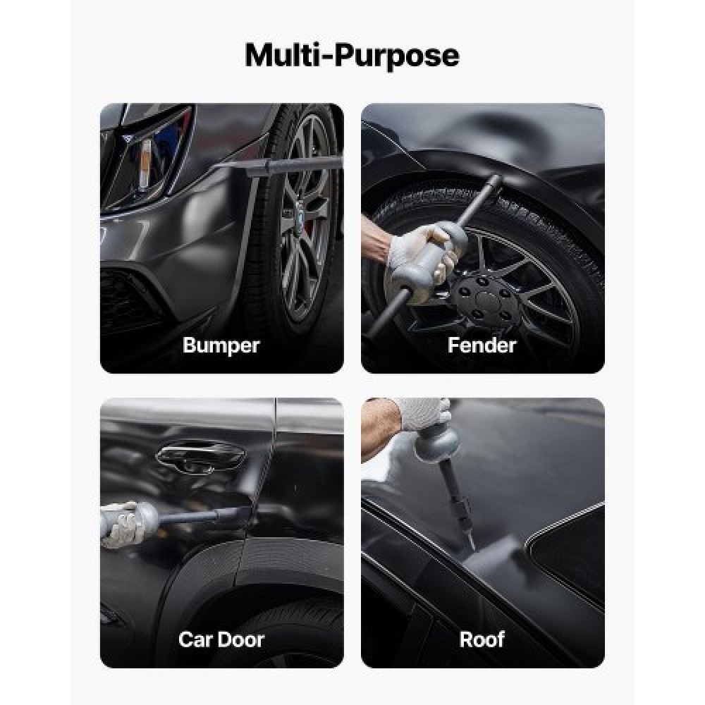 VEVOR Dent Puller Kit, 4,54 kg 13-in-1 Slide Hammer Dent Removal Kit, Heavy-Duty Auto Body Truck Repair Πλαίσιο επισκευής εργαλείου αφαίρεσης ζημιών αυτοκινήτου με θήκη μεταφοράς, ράβδο προέκτασης, αντιολισθητική λαβή