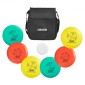 VEVOR Disc Golf Set, Ιπτάμενοι Δίσκοι 6 ΤΕΜ για αρχάριους, Σετ εκκίνησης Disc Golf, με Putter, Mid-Range, Driver, Συμπεριλαμβανομένου Mini Marker, Φορητό σακίδιο πλάτης, για υπαίθρια αυλή, γκαζόν, παραλία και πάρκο